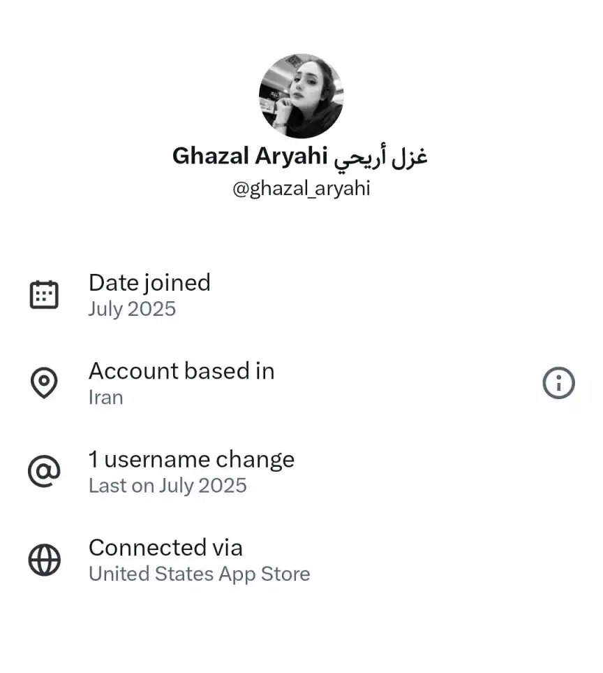 غزل اریحی با ای دی ایکس Ghazal_aryahi دارای خط سفید سیم کارت سفید لوکیشن گیت رانت اینترنت طبقاتی می باشد.